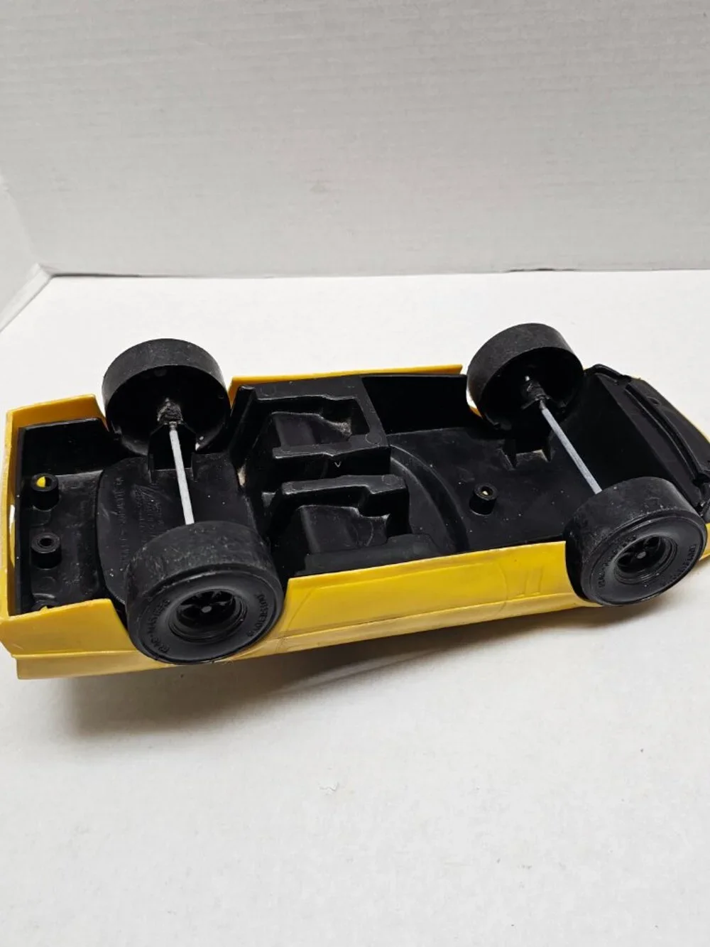 Vintage Big Yellow Car Chevrolet Toy Corvette Strombecker